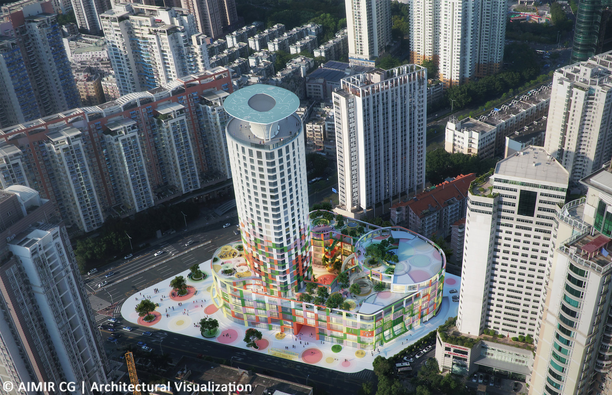 Shenzhen Women & Children’s Center - mvrdv - 3d rendering - aimir